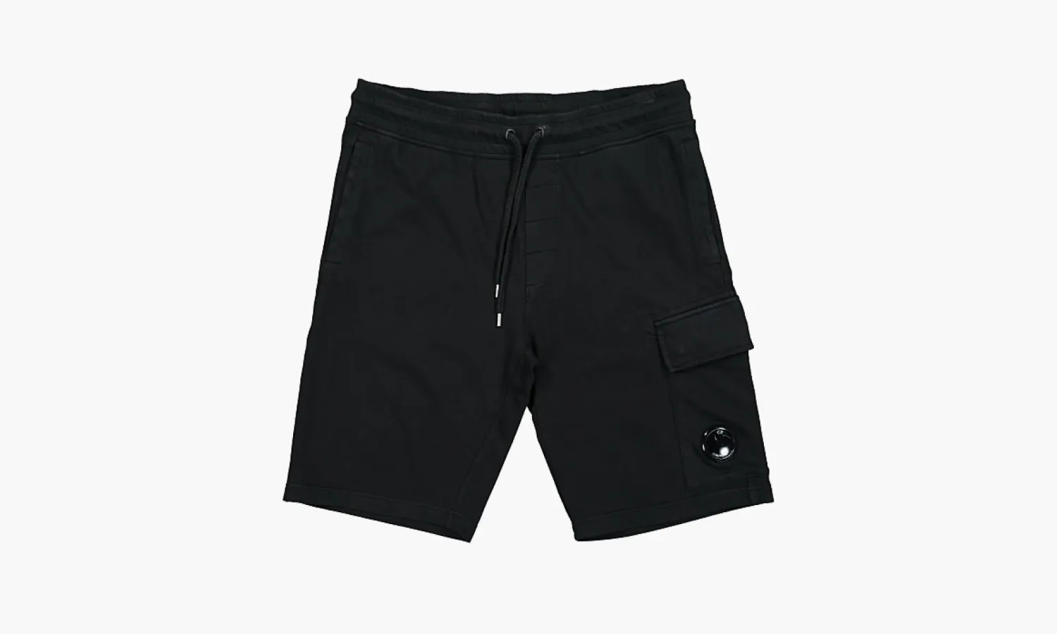 C.P. Company Light Fleece Cargo Shorts Black  C.P. Company Light Fleece Cargo Shorts Black