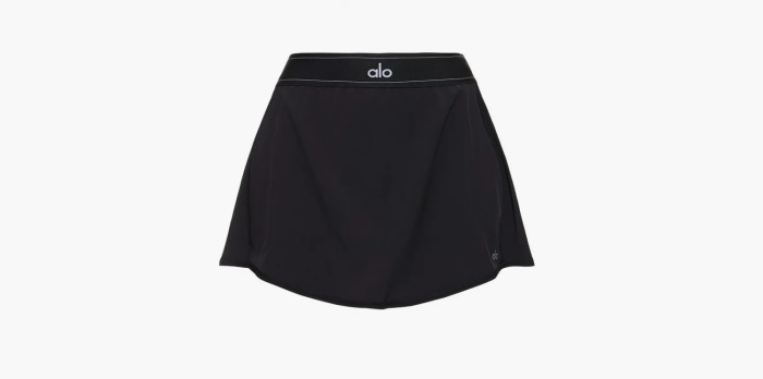 Alo Yoga Match Point Tennis Skirt Black  Alo Yoga Match Point Tennis Skirt Black