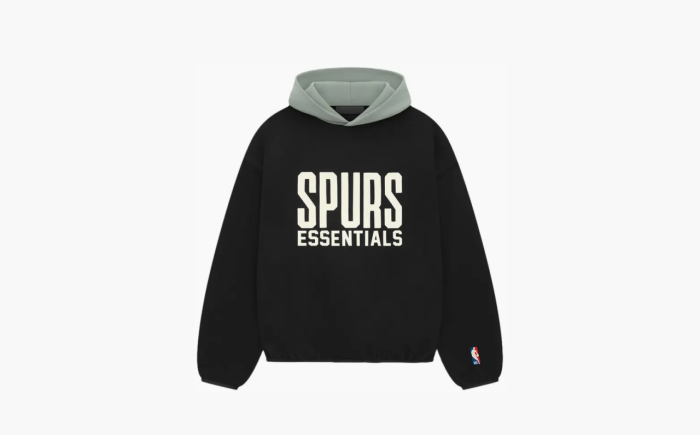 Fear of God Essentials x NBA Spurs Hoodie "Black/Teal" 