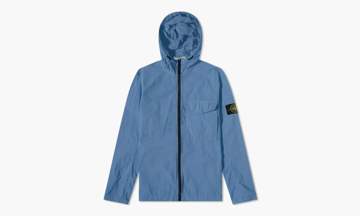 Stone Island Naslan Light Hooded Overshirt Blue 