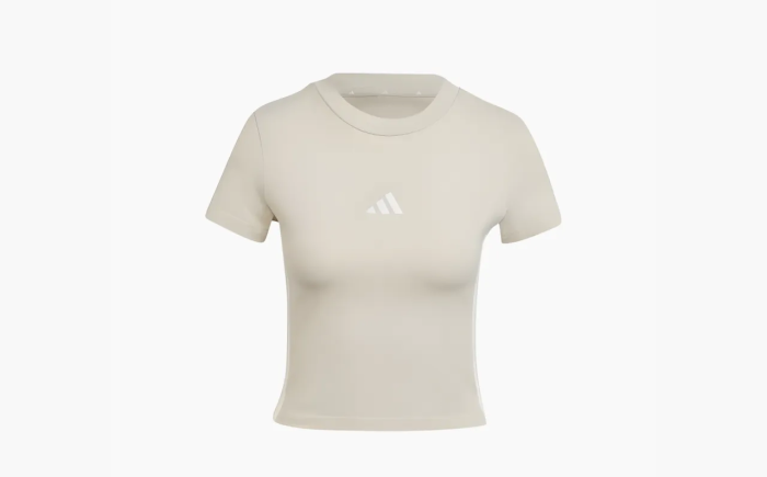 Adidas Baby Look Essentials 3-Stripes Slim T-Shirt 'White'  Adidas Baby Look Essentials 3-Stripes Slim T-Shirt 'White'
