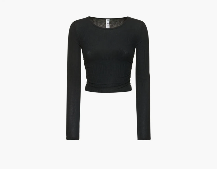 Alo Yoga Gather Long Sleeve Black  Alo Yoga Gather Long Sleeve Black