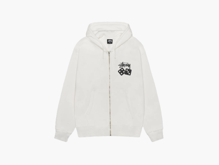 Stussy Dice Zip Hoodie Pigment Dyed "Natural" 