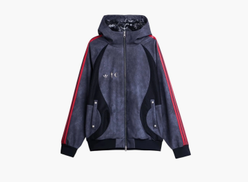 Adidas Originals x Thug Club Teamgeist Faux Leather Jacket Black / Antique Silver  Adidas Originals x Thug Club Teamgeist Faux Leather Jacket Black / Antique Silver