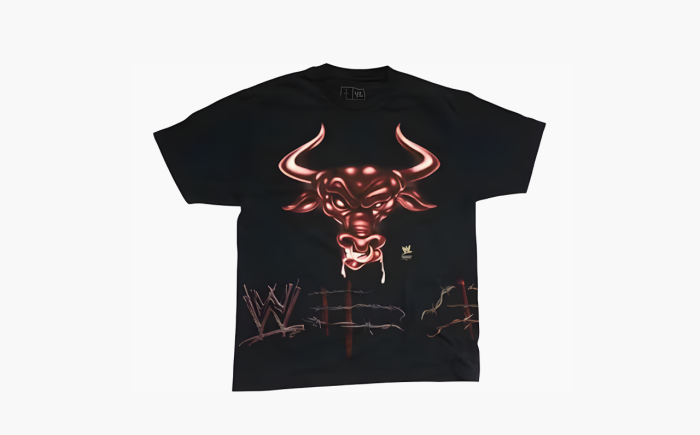 Travis Scott x WWE Know Your Role The Rock Tee "Black" 
