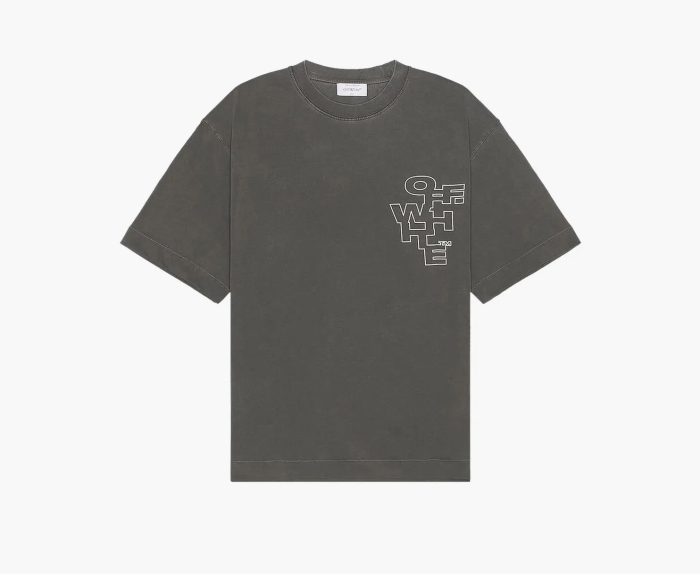 Off-White Outline Arrow Skate Short-Sleeve Tee Black/White  Off-White Outline Arrow Skate Short-Sleeve Tee Black/White