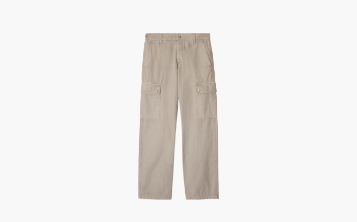 Burberry Gabardine Cargo Trousers Heron "Khaki" 