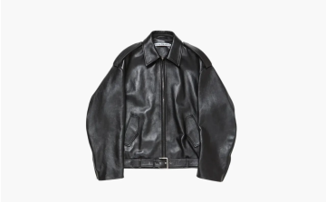 Acne Studios Leather Biker Jacket Black 