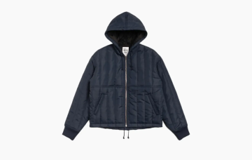 Stussy Quilted Nylon Work Jacket Navy 