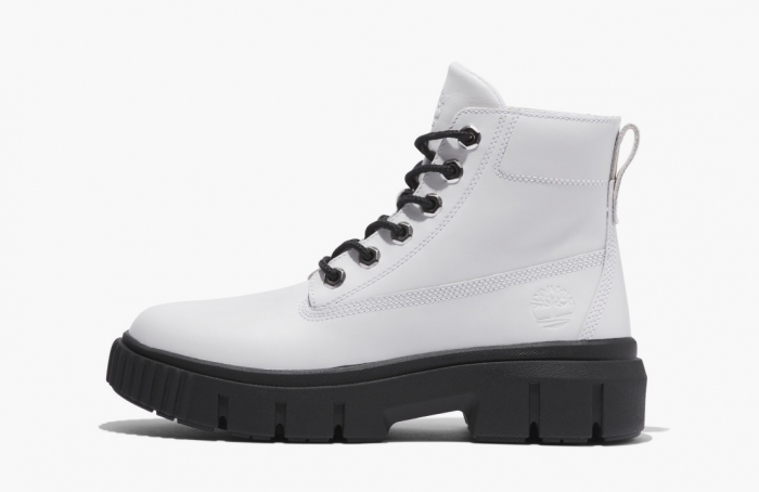 Timberland Greyfield Leather Boots WMNS "White Full Grain" 