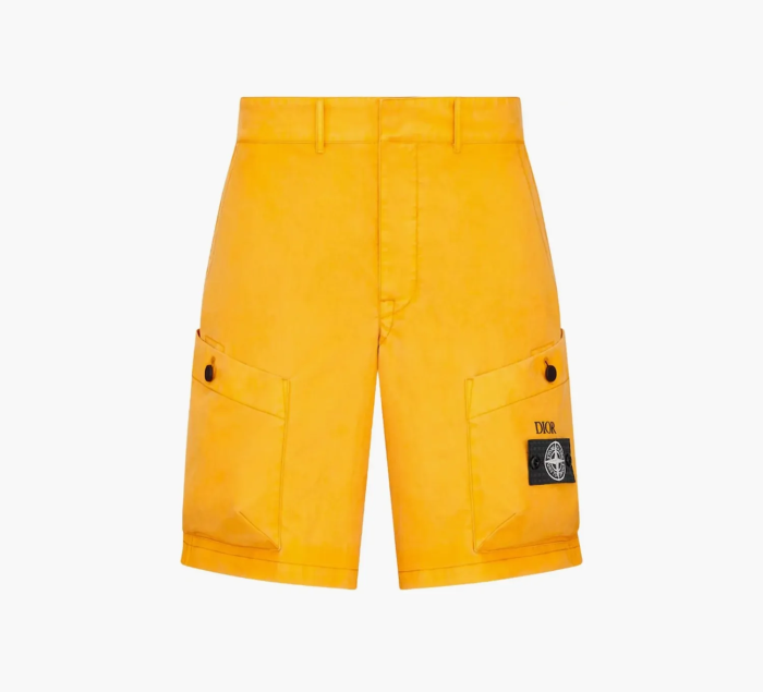Dior x Stone Island Bermuda Shorts Yellow 