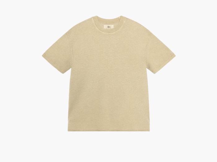Stussy Pigment Dyed Short-Sleeve Thermal  "Tan" 