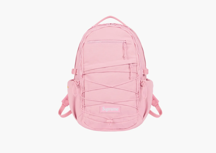 Supreme Logo Backpack (SS25) Light pink 