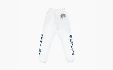 Chrome Hearts Monogram Horseshoe Logo Sweatpants White 