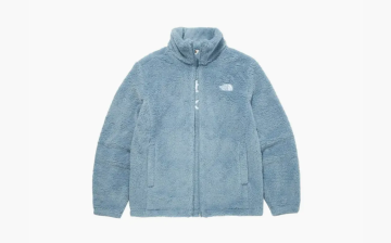 The North Face Comfy Fleece Zip Up Powder Blue 