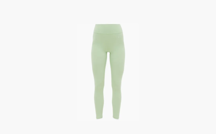 Sporty & Rich Green Runner Script Leggings Apple Green 