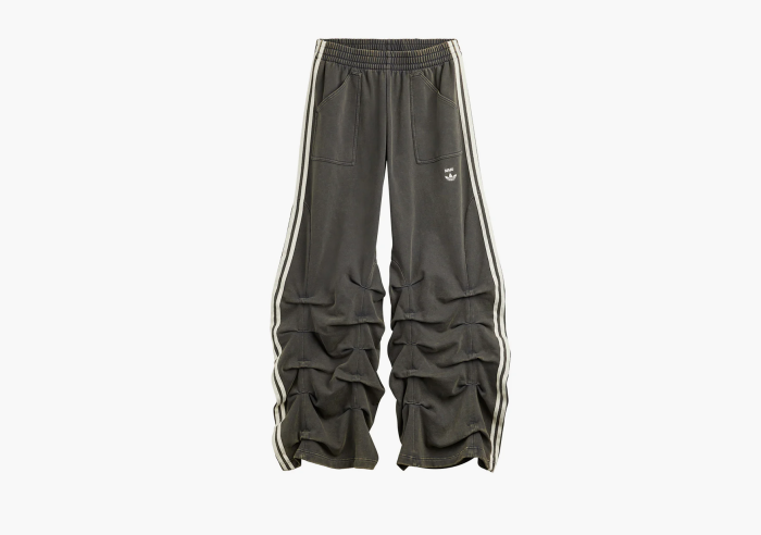 Adidas Originals x Avavav Pleated Track Ruched Pants "Carbon" 
