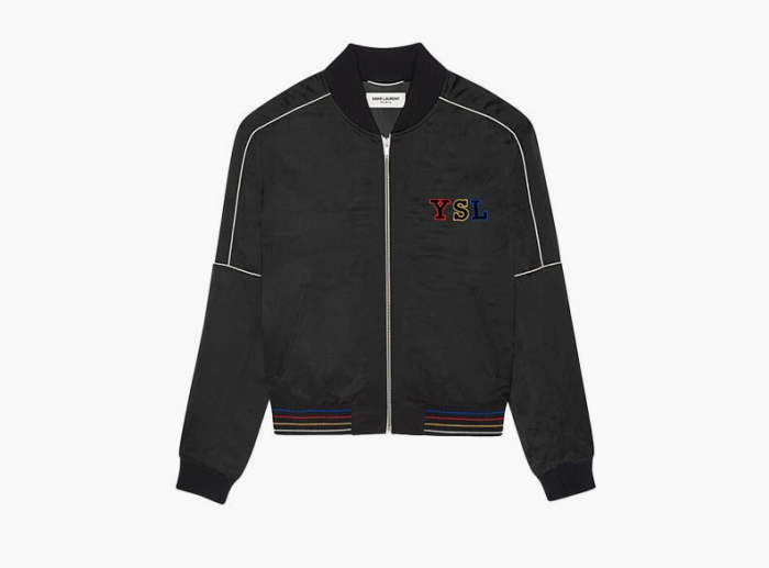 Saint Laurent Bomber Jacket Black  Saint Laurent Bomber Jacket Black
