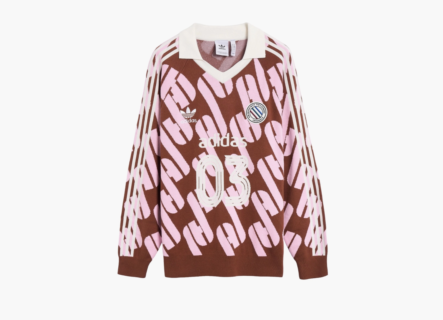 Adidas Adicolor Blokecore Polo Preloved Brown / True Pink  Adidas Adicolor Blokecore Polo Preloved Brown / True Pink