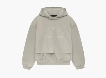 Fear of God Essentials Nylon Fleece Hooded Sweater Seal/Seal 