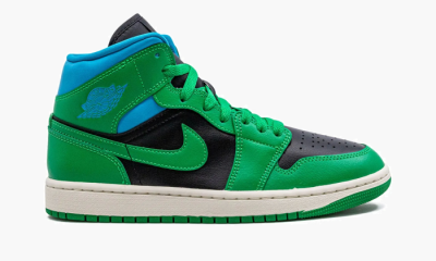 AIR JORDAN 1 MID WMNS "Lucky Green Aquatone" - 5W