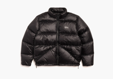 Stussy Micro Ripstop Down Jacket Jet Black 