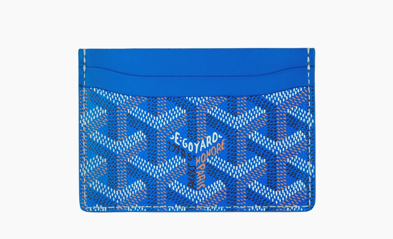 Goyard Saint-Sulpice Card Wallet Sky Blue   Goyard Saint-Sulpice Card Wallet Sky Blue