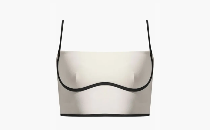 Alo Yoga Airbrush Streamlined Bra Tank Beige  Alo Yoga Airbrush Streamlined Bra Tank Beige