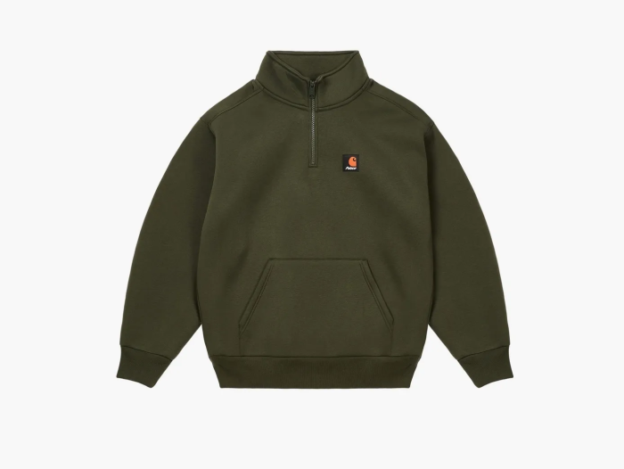 Palace x Carhartt WIP Carlux 1/2 Zip Sweatshirt Plant 