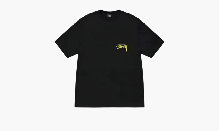 Stussy Ss24 T-shirt Yellow Black  Stussy Ss24 T-shirt Yellow Black