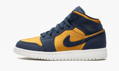 Jordan 1 Mid GS "Obsidian Desert Ochre" - 5.5Y