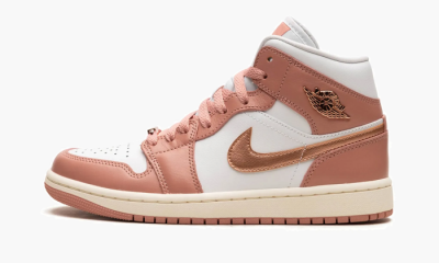 AIR JORDAN 1 MID WMNS "RED STARDUST" - 9.5W