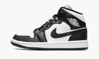 Air Jordan 1 Mid Split WMNS "Black White" - 5W