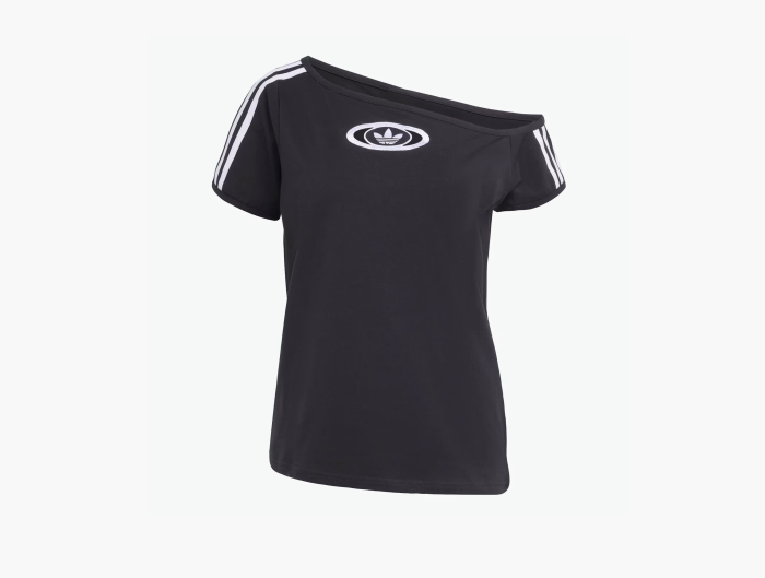 Adidas Originals Campus 2000 Off Shoulder Tee "Black" 