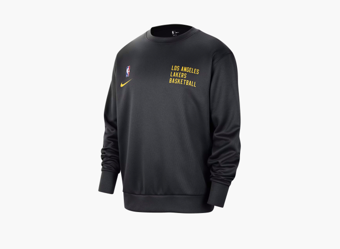 Los Angeles Lakers Spotlight x Nike Dri-Fit NBA Crew-Neck Sweatshirt Black  Los Angeles Lakers Spotlight x Nike Dri-Fit NBA Crew-Neck Sweatshirt Black