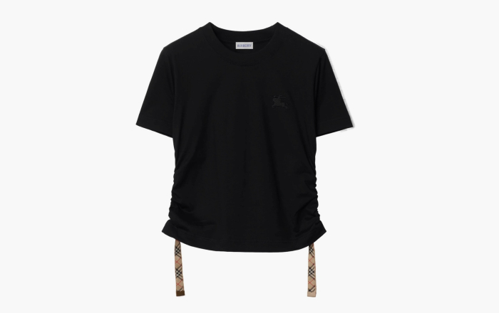 Burberry Festival Cotton T-shirt  "Black" 