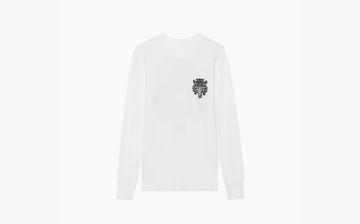 Chrome Hearts Dagger Logo Thermal Long Sleeve White 