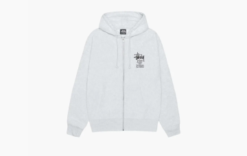 Stussy Well Suited Zip Hoodie White 