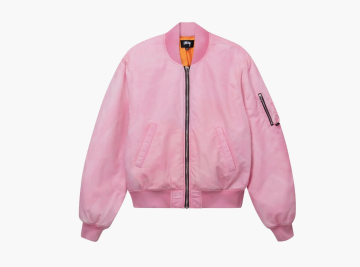 Stussy Dyed Nylon Bomber Pink 