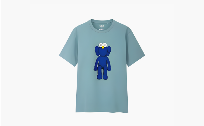 Kaws & Uniqlo Tee Dark Blue 