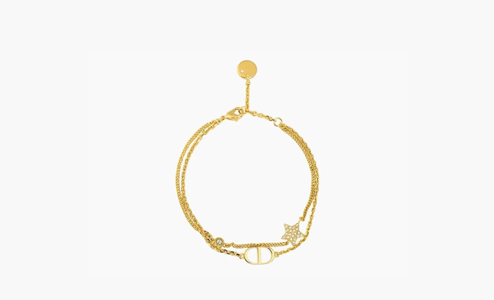 Dior Crystal Metal Bracelets WMNS Gold  Dior Crystal Metal Bracelets WMNS Gold