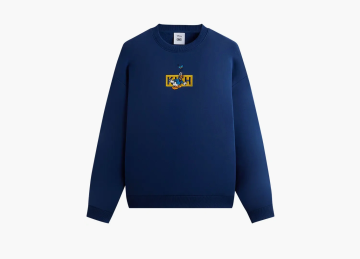 Kith For Mickey & Friends Cyber Monday Donald Duck Classic Logo Williams Crewneck Cyanotype 