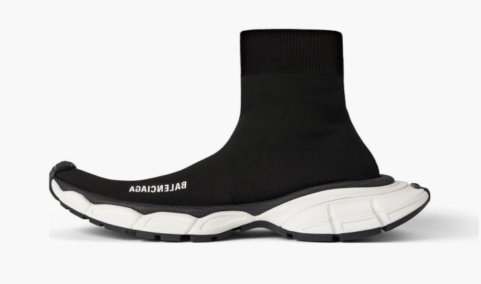 Balenciaga 3XL Sock Sneakers Black Recycled Knit 