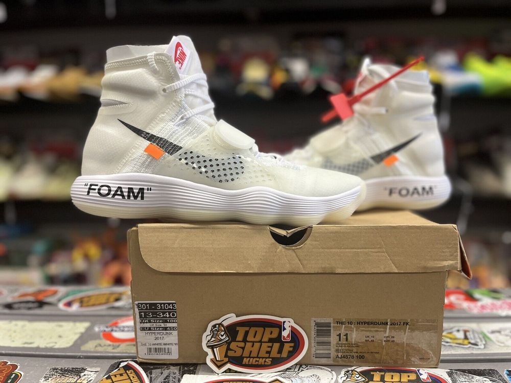 Nike foam x off white on sale