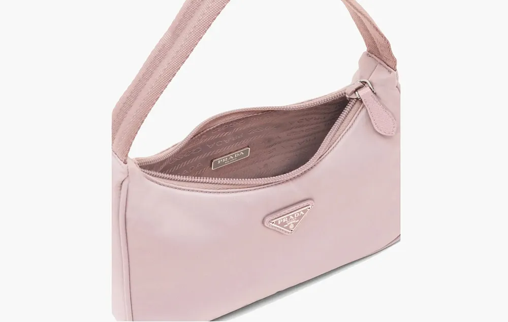 Prada Re-Edition 2000 Re-Nylon Mini Bag Alabaster Pink