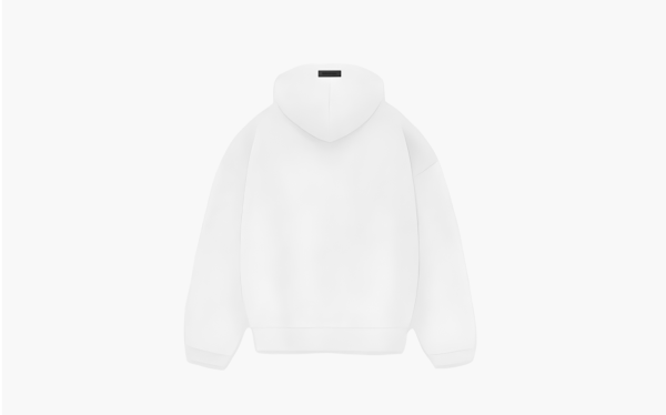 Fear of God Essential Oversized Logo-Appliquéd Cotton-Jersey Hoodie White 