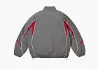 Supreme Contrast Piping Track Jacket Grey