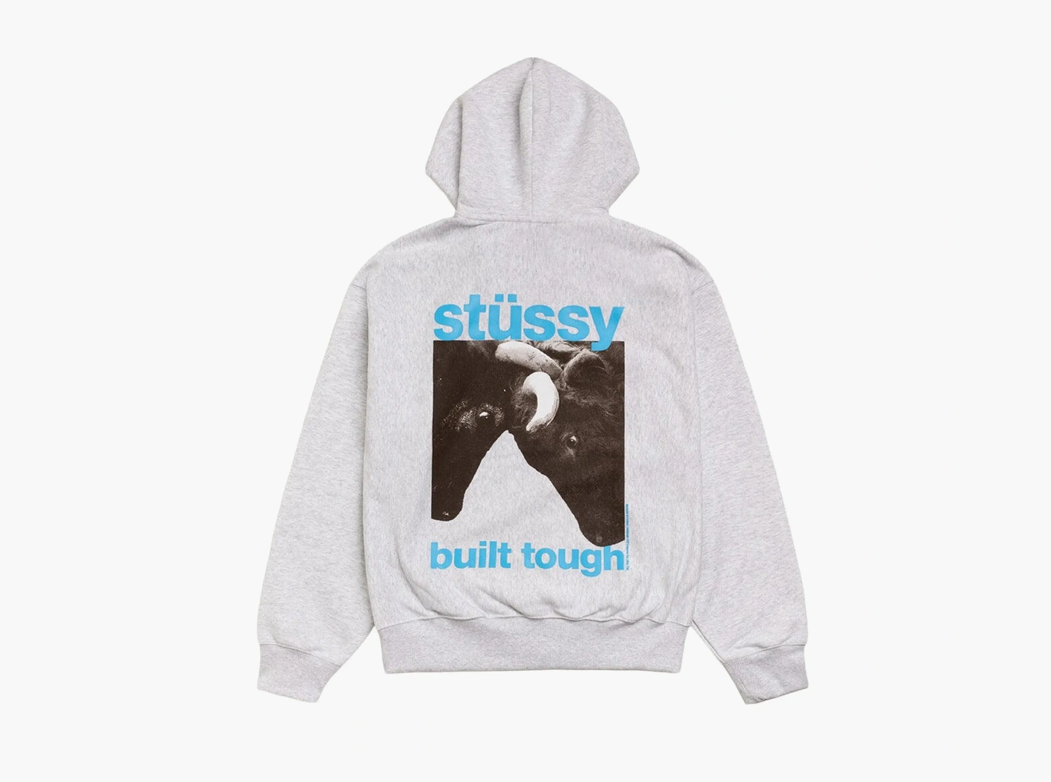 Stussy Built Tough Zip Hoodie Ash Heather 