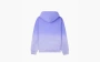 Sporty & Rich Serif Logo Embroidered Cropped Hoodie Blue 