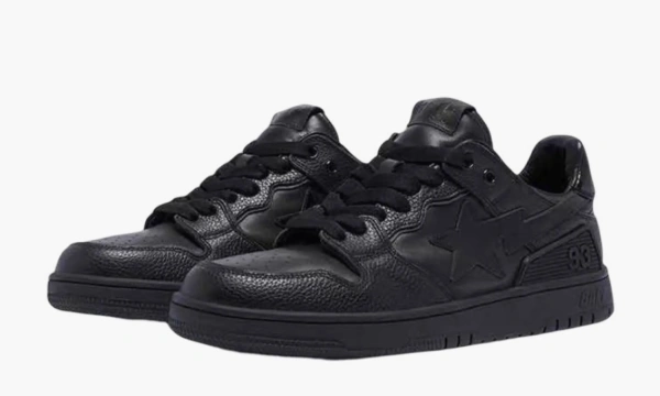 A Bathing Ape BAPE SK8 Sta Triple Black Patent Leather